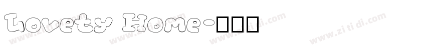 Lovety Home字体转换